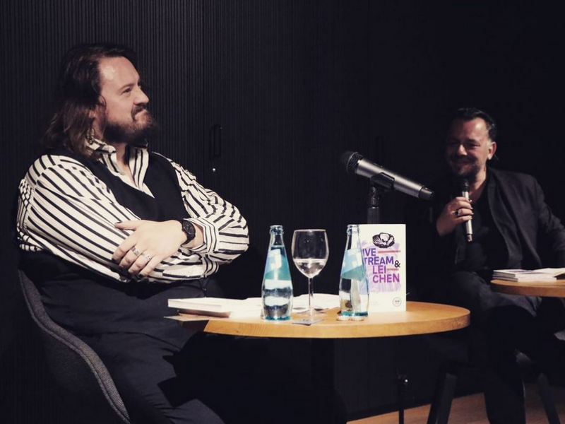 Martin Piekar (li.) im Gespräch mit Jo Frank.