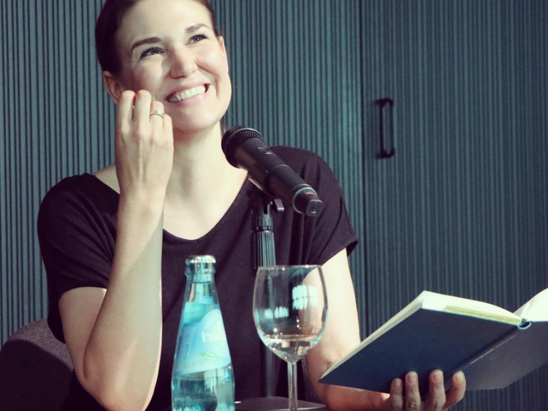 Birgit Birnbacher im Literaturforum.