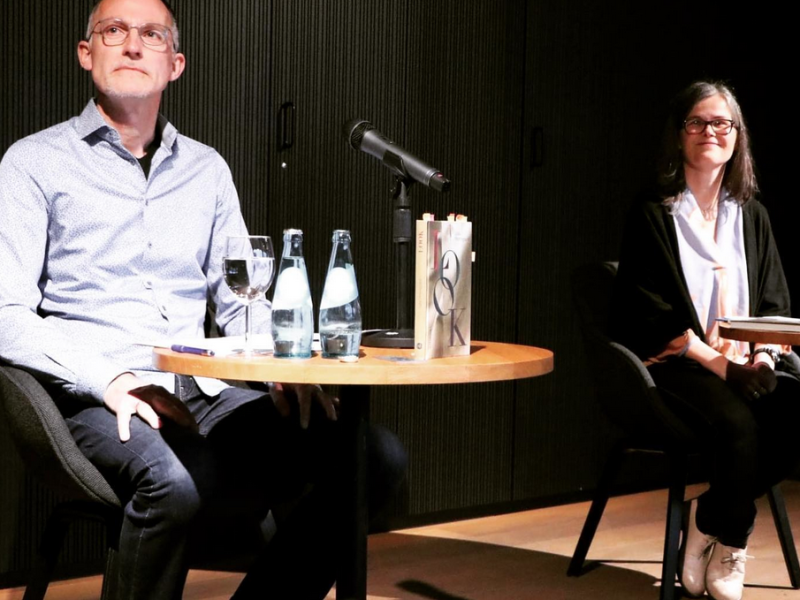 André Wilkening und Alexandra Rak im Literaturforum.