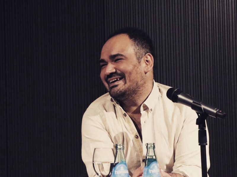 Dinçer Güçyeter im Literaturforum.