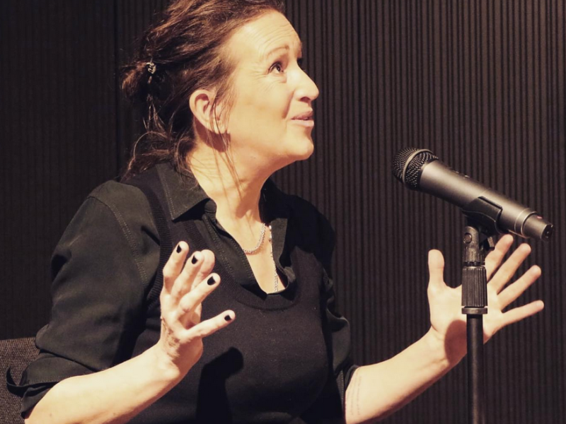 Christine Koschmieder im Literaturforum.