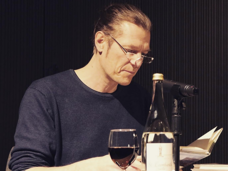 Nico Bleutge im Literaturforum.