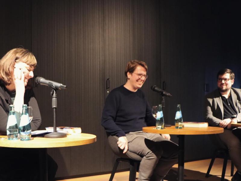 Johannes Franzen und Anna Yeliz Schentke im Literaturforum