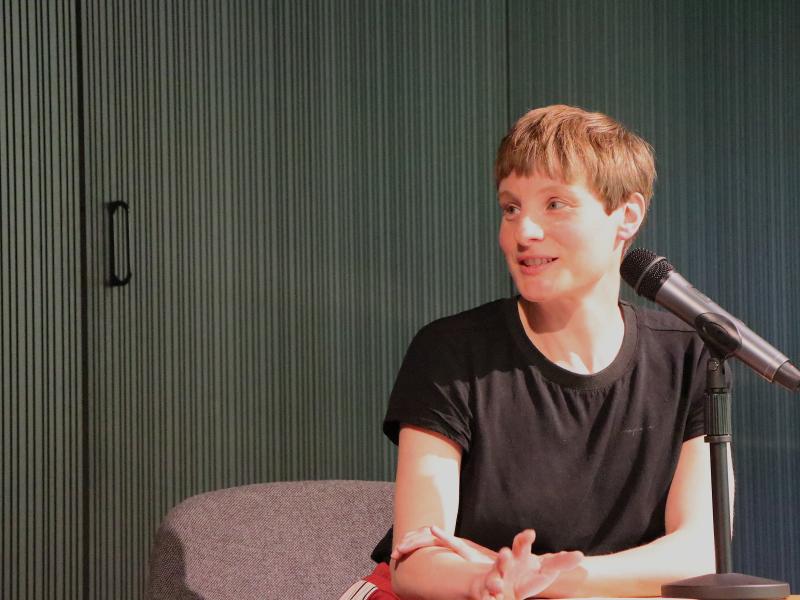 Lena Müller im Hessischen Literaturforum
